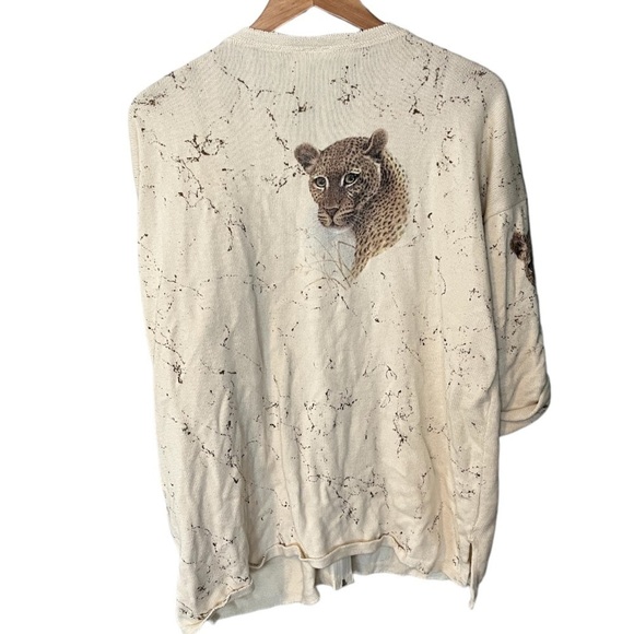 Pretty Things x Vintage Leopard Wildcat Full Zip Sweater - Picture 4 of 9